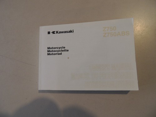 Driver manual kawasaki z - kawasaki,
