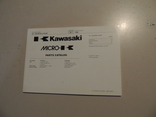 Parts catalog kawasaki 750 - parts,