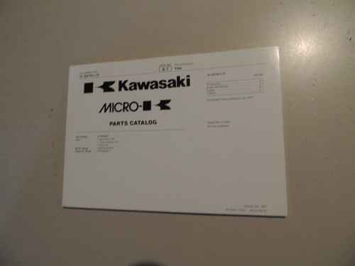 Parts catalogue kawasaki - kawasaki, 750