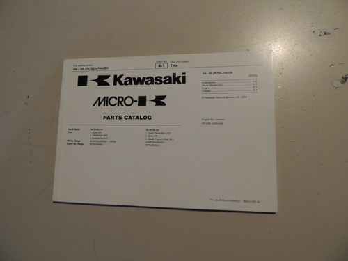 Parts catalog kawasaki - catalog, z